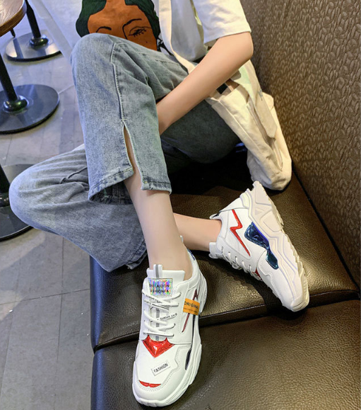 Sneaker mujer 2020 caída nuevo fondo grueso - MXbueno