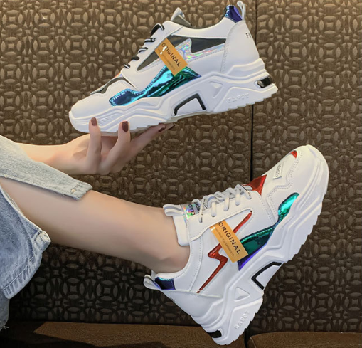 Sneaker mujer 2020 caída nuevo fondo grueso - MXbueno