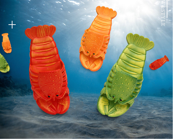 Zapatillas de langosta de dibujos animados más divertidos en este verano - MXbueno