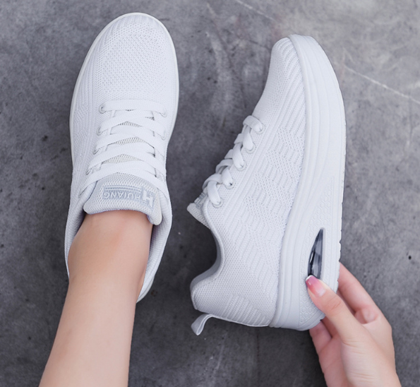 Zapatos de mujer otoño verano fly-weaving transpirable running - MXbueno