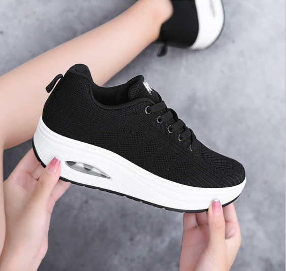 Zapatos de mujer otoño verano fly-weaving transpirable running - MXbueno