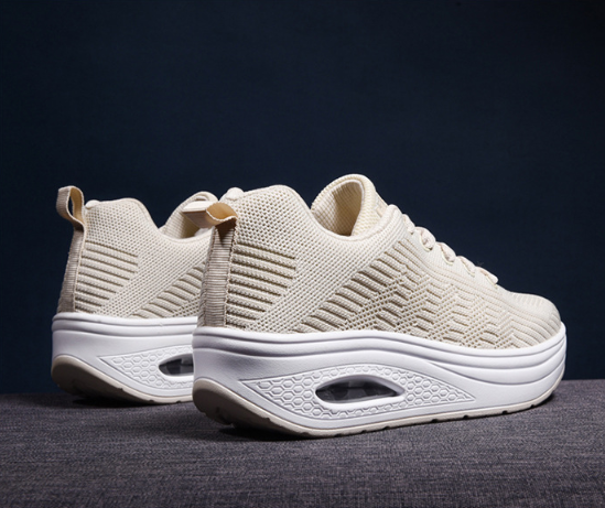 Zapatos de mujer otoño verano fly-weaving transpirable running - MXbueno