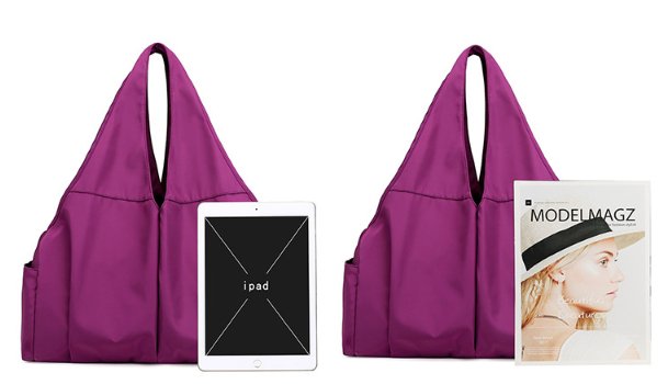 Bolso de hombro de las señoras elegante bolsa de tela de nylon impermeable casual - MXbueno