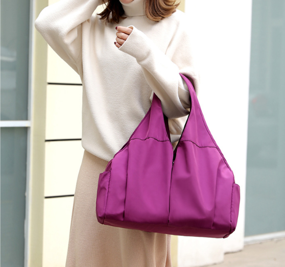 Bolso de hombro de las señoras elegante bolsa de tela de nylon impermeable casual - MXbueno