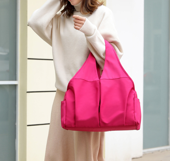 Bolso de hombro de las señoras elegante bolsa de tela de nylon impermeable casual - MXbueno