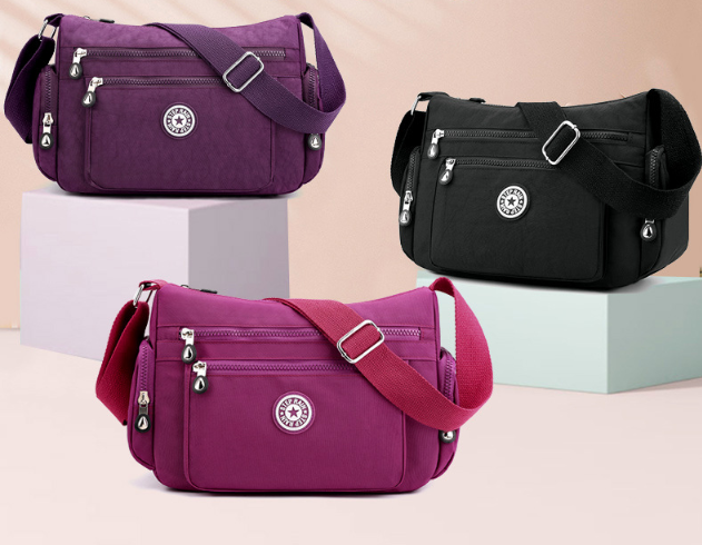 Bolso de hombro de las mujeres elegante de nylon impermeable - MXbueno