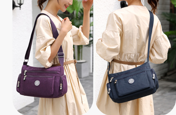 Bolso de hombro de las mujeres elegante de nylon impermeable - MXbueno