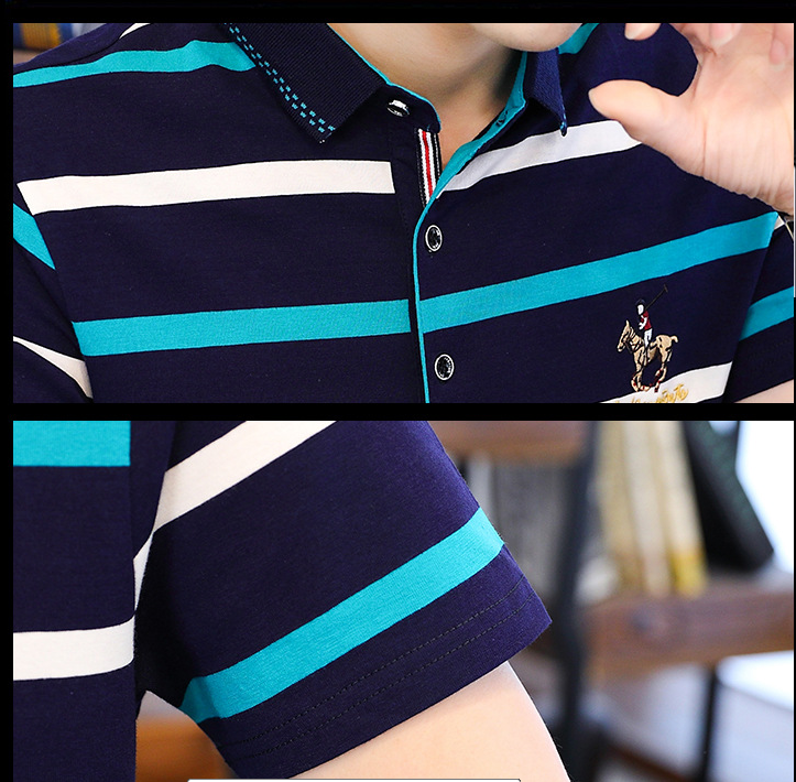 Polo de verano camiseta juvenil cuello de manga corta casual - MXbueno