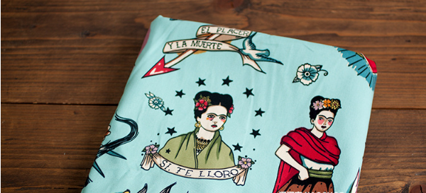 Tejidos literarios vintage telas de ropa serie pintora mexicana(PUEDE USAR COMO LO QUE QUIERAS) - MXbueno