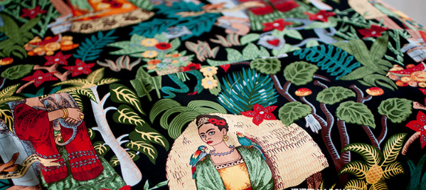 Tejidos literarios vintage telas de ropa serie pintora mexicana(PUEDE USAR COMO LO QUE QUIERAS) - MXbueno