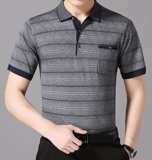 Camiseta de manga corta 2020 para hombre de negocios polo de verano - MXbueno