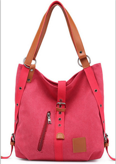 2020 estilo bolsos de las mujeres 2-en-1 mochila lona mochila-hombro bolsa - MXbueno