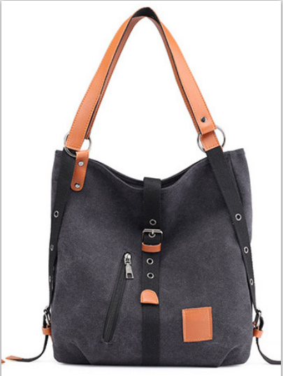 2020 estilo bolsos de las mujeres 2-en-1 mochila lona mochila-hombro bolsa - MXbueno