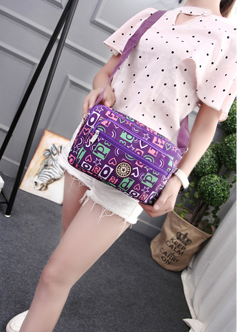 NUEVO Bolso bandolera a prueba de wate con cremallera Mulit - MXbueno