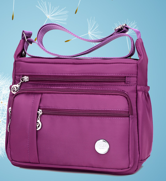 Bolso bandolera deportivo ligero impermeable de nylón para mujeres - MXbueno