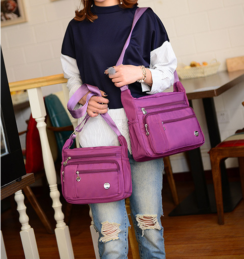 Bolso bandolera deportivo ligero impermeable de nylón para mujeres - MXbueno