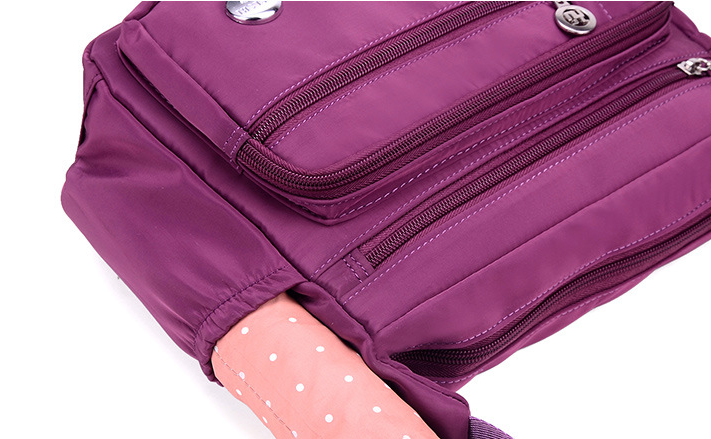 Bolso bandolera deportivo ligero impermeable de nylón para mujeres - MXbueno