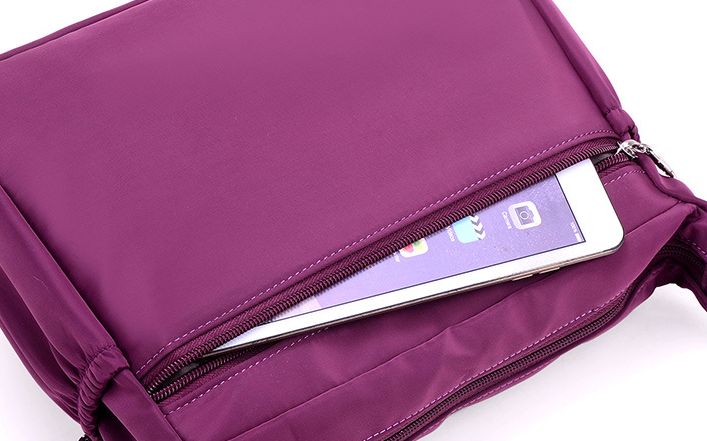 Bolso bandolera deportivo ligero impermeable de nylón para mujeres - MXbueno