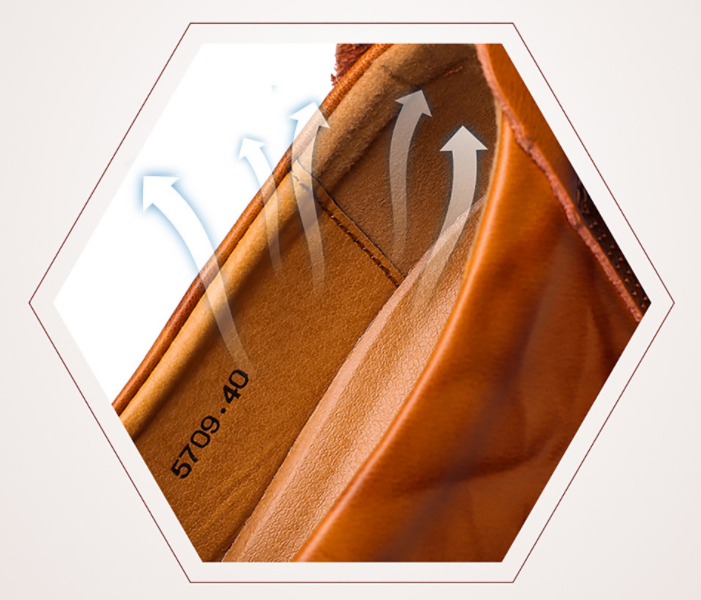 Zapatos de cuero con cremallera y pespuntes a mano slip on para hombres y mujeres - MXbueno