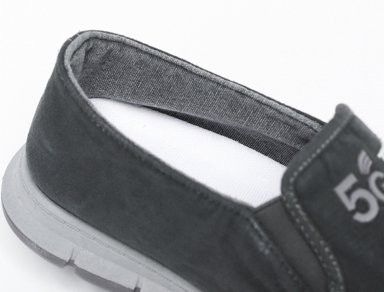 Hombre Comfy Soft Sole Casaul Zapatos de lona transpirables sin cordones - MXbueno