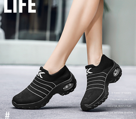 Zapatos deportivos casuales acolchada de punto transpirable - MXbueno