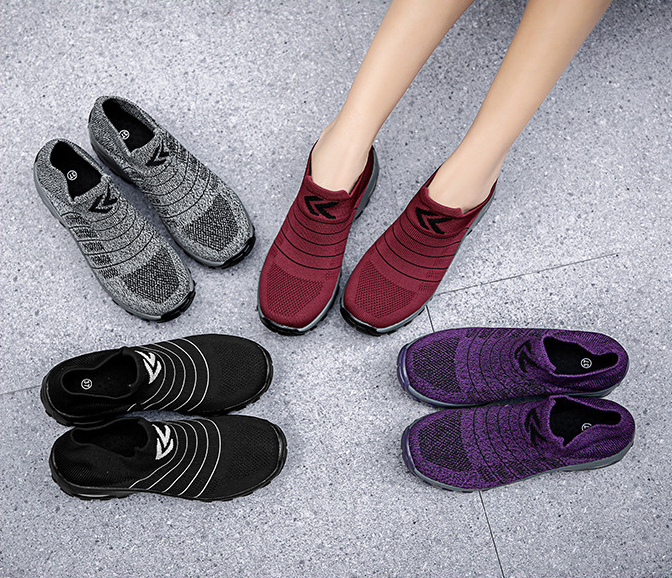 Zapatos deportivos casuales acolchada de punto transpirable - MXbueno