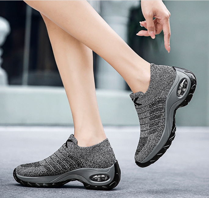 Zapatos deportivos casuales acolchada de punto transpirable - MXbueno