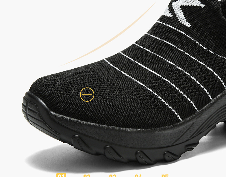 Zapatos deportivos casuales acolchada de punto transpirable - MXbueno