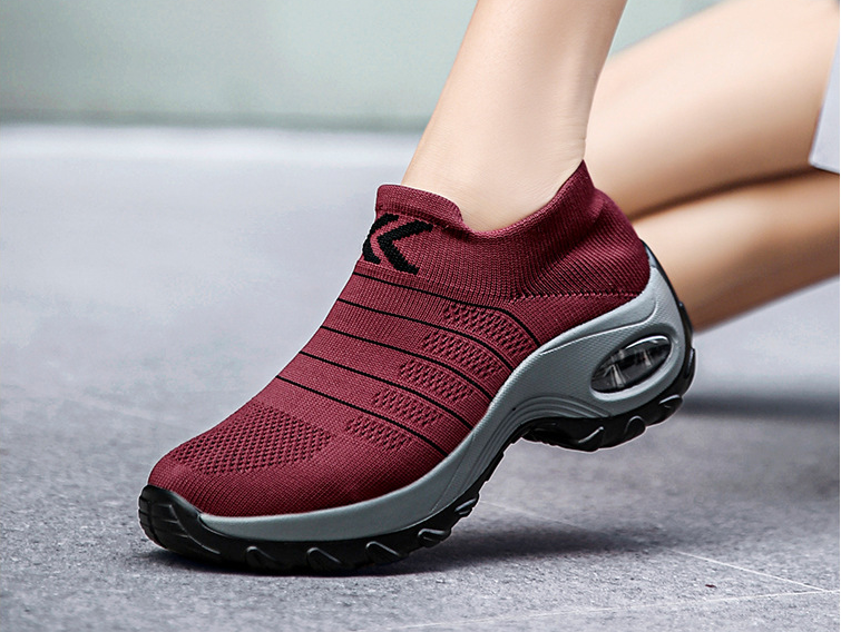 Zapatos deportivos casuales acolchada de punto transpirable - MXbueno