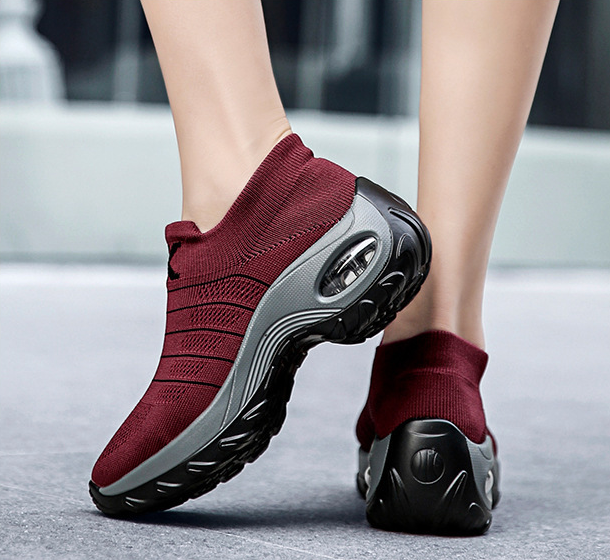 Zapatos deportivos casuales acolchada de punto transpirable - MXbueno