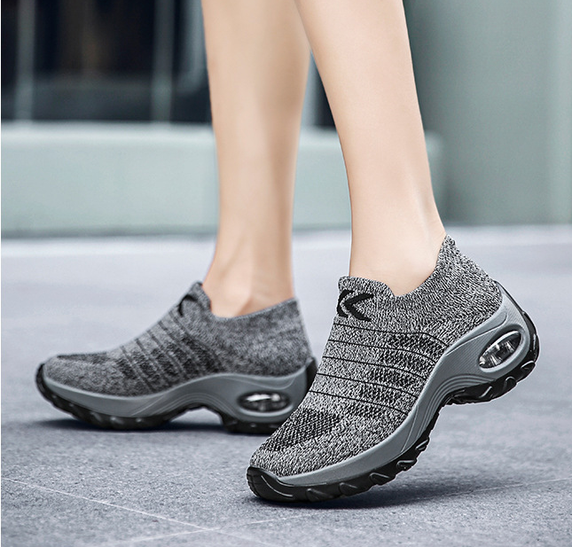 Zapatos deportivos casuales acolchada de punto transpirable - MXbueno