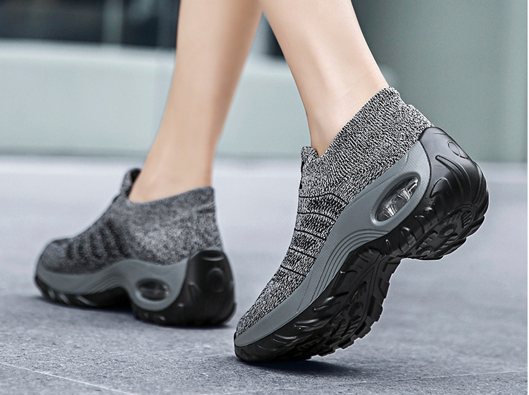 Zapatos deportivos casuales acolchada de punto transpirable - MXbueno