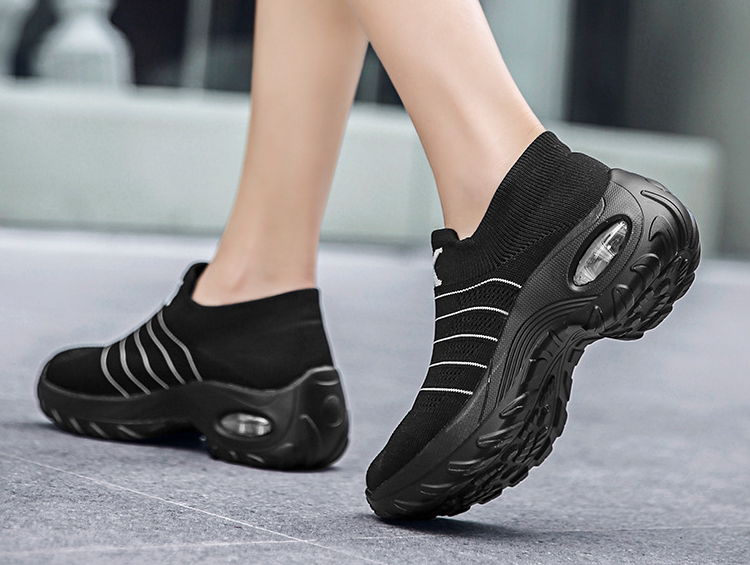 Zapatos deportivos casuales acolchada de punto transpirable - MXbueno