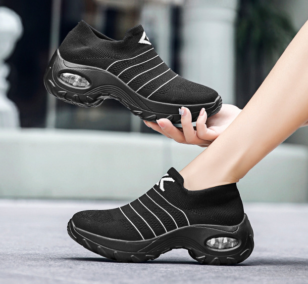 Zapatos deportivos casuales acolchada de punto transpirable - MXbueno