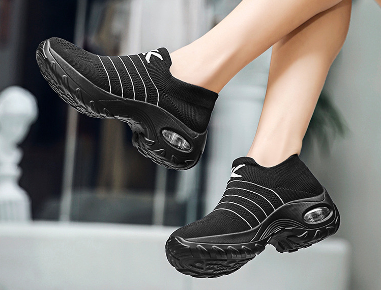 Zapatos deportivos casuales acolchada de punto transpirable - MXbueno