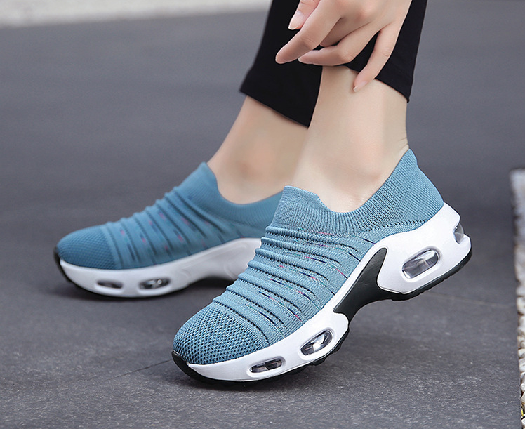 Mujer Letra Patrón Zapatillas de deporte casuales deportivas de tela transpirables - MXbueno