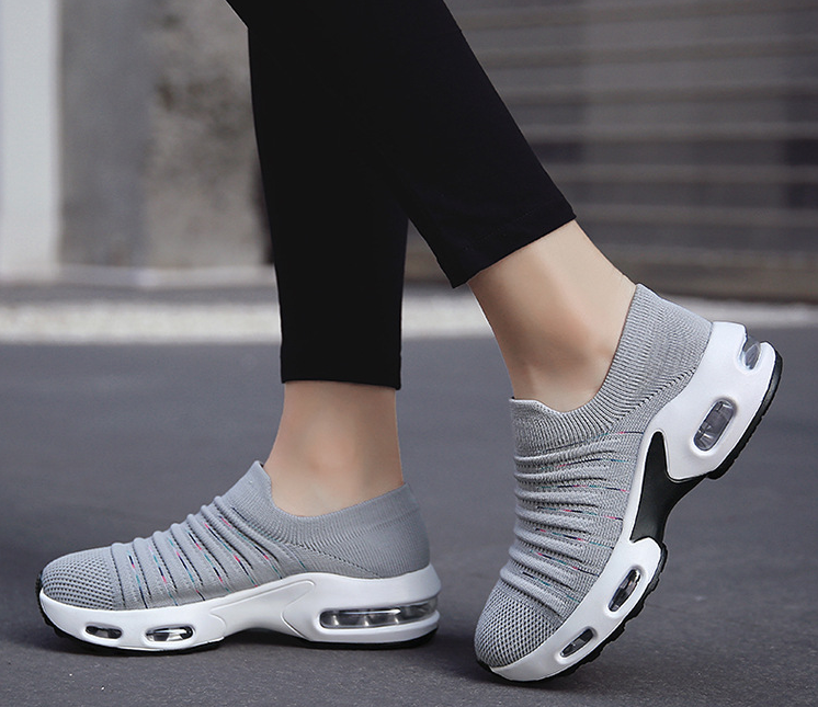 Mujer Letra Patrón Zapatillas de deporte casuales deportivas de tela transpirables - MXbueno