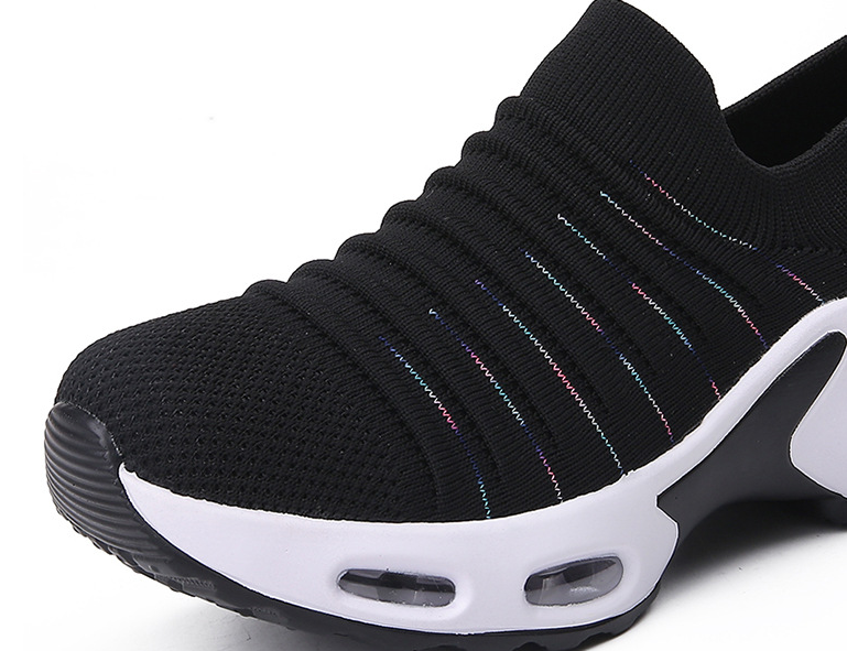 Mujer Letra Patrón Zapatillas de deporte casuales deportivas de tela transpirables - MXbueno