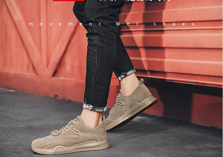 Zapatos casuales deportivos elegantes antideslizantes de gamuza sintética para hombres - MXbueno