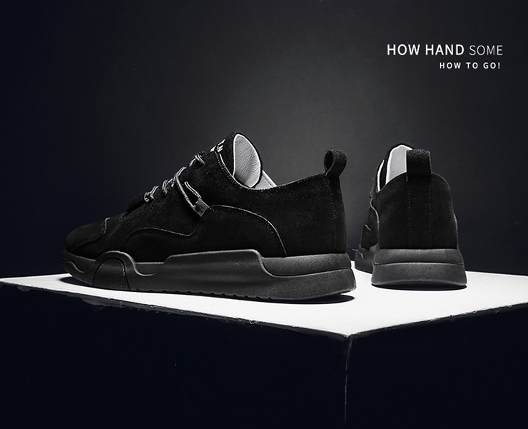 Zapatos casuales deportivos elegantes antideslizantes de gamuza sintética para hombres - MXbueno