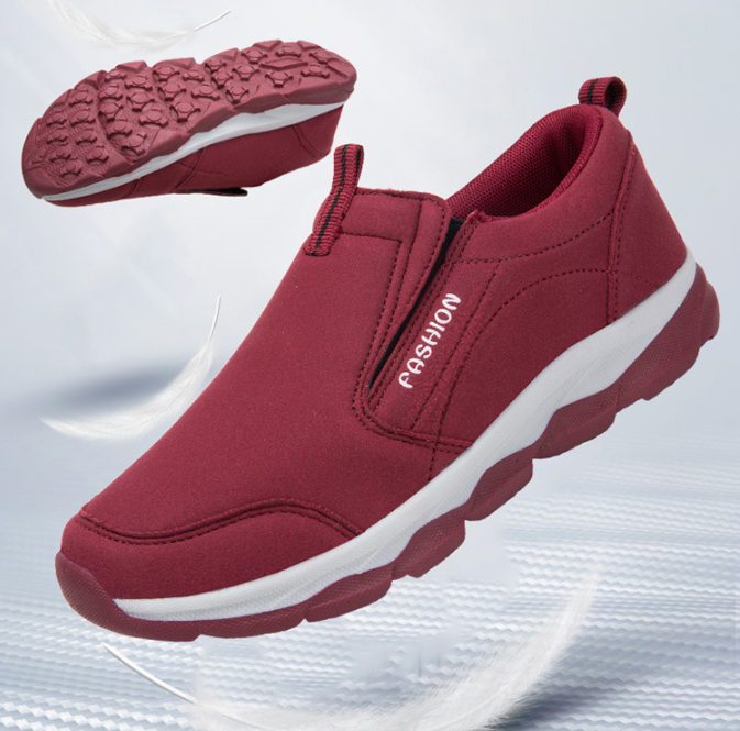 Zapatos de senderismo para caminar antideslizantes de cuero de microfibra para mujer - MXbueno