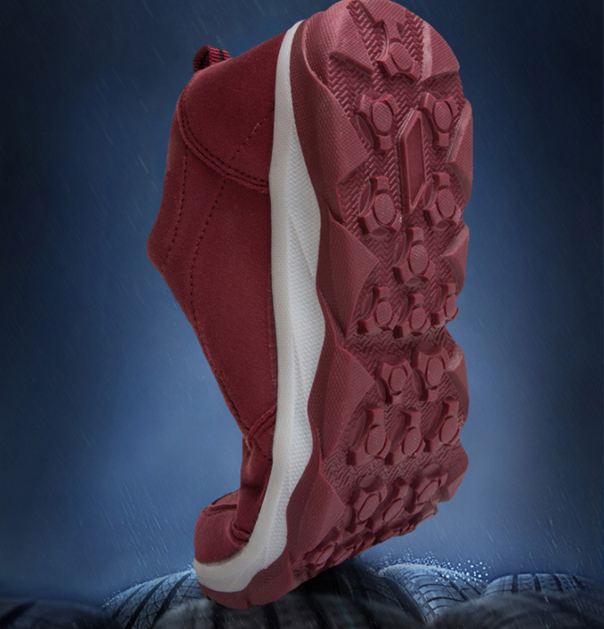 Zapatos de senderismo para caminar antideslizantes de cuero de microfibra para mujer - MXbueno