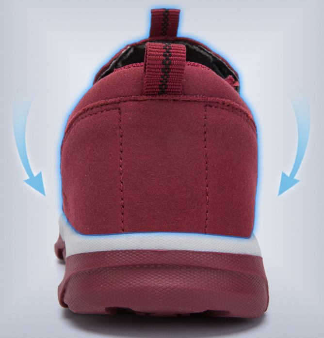 Zapatos de senderismo para caminar antideslizantes de cuero de microfibra para mujer - MXbueno