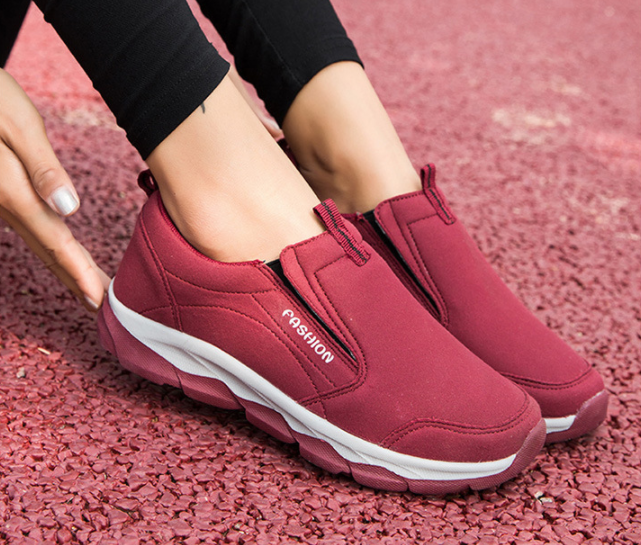 Zapatos de senderismo para caminar antideslizantes de cuero de microfibra para mujer - MXbueno