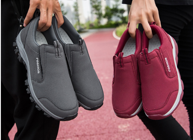 Zapatos de senderismo para caminar antideslizantes de cuero de microfibra para mujer - MXbueno