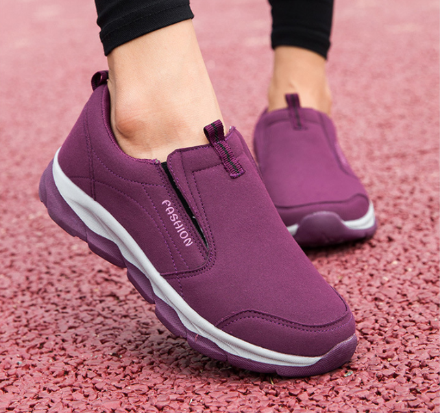 Zapatos de senderismo para caminar antideslizantes de cuero de microfibra para mujer - MXbueno