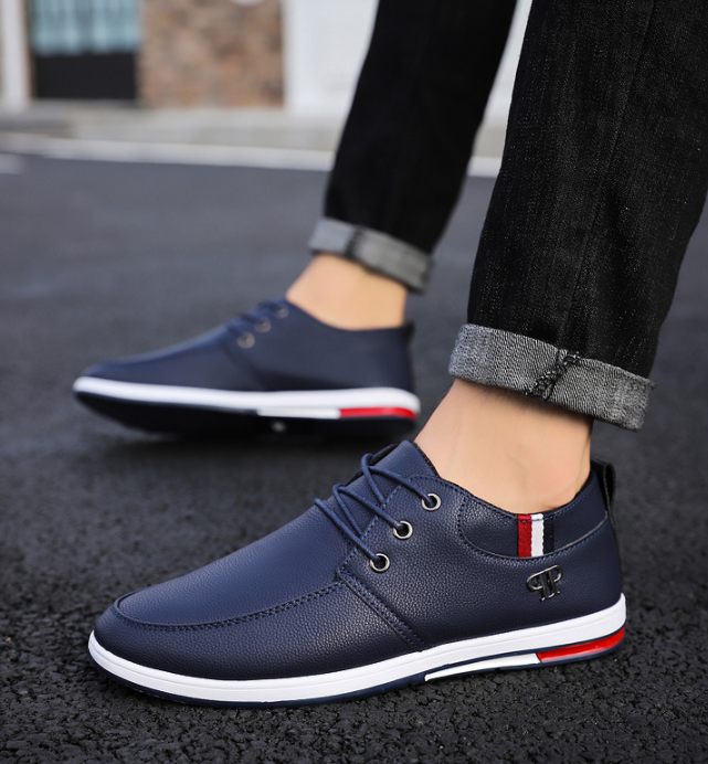 Mocasines de cuero de microfibra antideslizantes para hombres Soft Suela Mocasines casuales - MXbueno