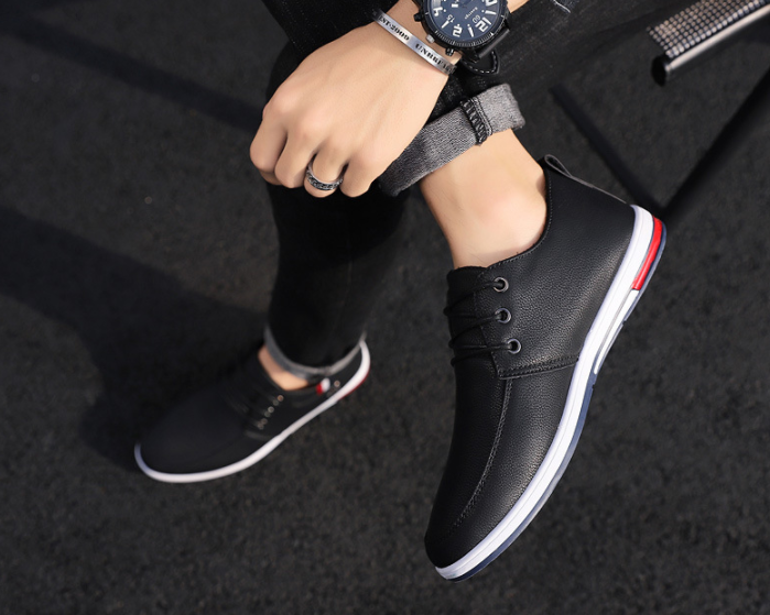 Mocasines de cuero de microfibra antideslizantes para hombres Soft Suela Mocasines casuales - MXbueno