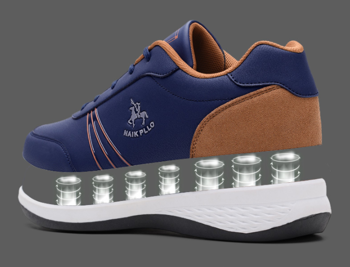 Los hombres de cuero de la PU ata para arriba los zapatos ocasionales resistentes al desgaste - MXbueno