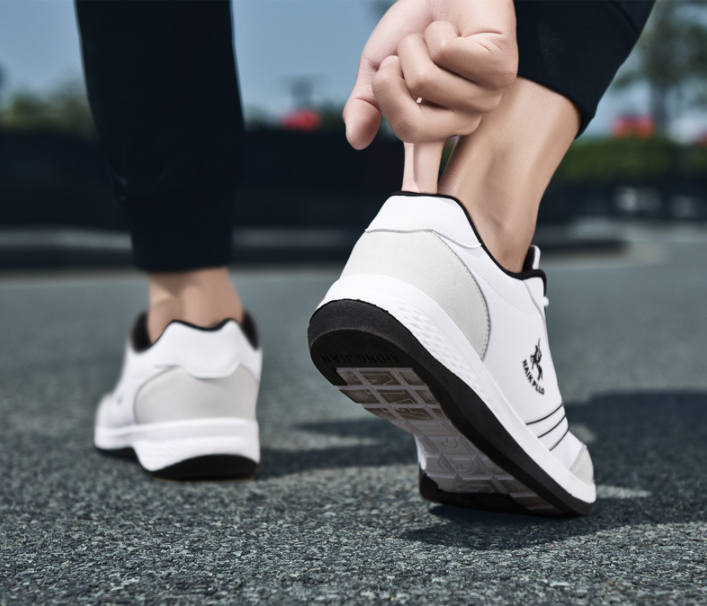 Los hombres de cuero de la PU ata para arriba los zapatos ocasionales resistentes al desgaste - MXbueno